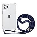 ZhuoFan Mobile Phone Chain Mobile Phone Case for iPhone SE 2020/8 / 7 [4.7 Inch] Transparent Silicone Case with Neck Strap - Adjustable 160 cm Long Band Collar Necklace Lanyard Case