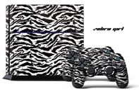 Designer Skin PS4 Playstation Sticker 4 Console + Controller Decals Girl Zebra W