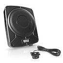 BOSS Audio Systems BAB10 Amplified Car Subwoofer - 1200 Watts Max Power, Low Profile, 10 Inch Subwoofer, Remote Subwoofer Control, Great for Vehicles That Need Bass But Have Limited Space