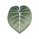 Philodendron Gloriosum Moody Green - Leaf Throw Pillow, Decorative, Bed, Flower, Decorative, Cute Pillow Great for Plant Lovers, Green Thumb Friends and Family, Accent + Decor Pillow