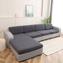 Stretch Cover Sofa Elastic Jacquard Slipcovers Furniture Solid Color Protector