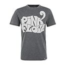 Recovered Pink Floyd Rock Band T-Shirt-Logo Print-Charcoal Camiseta, Multicolour, M para Hombre