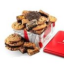 David’s Cookies Gourmet Assorted Cookies and Brownies Gift Basket - 12 x 1.5oz fresh baked cookies and 10 x 2oz individually wrapped brownies - Great for Sharing, Ideal Gift for All Special Occasions