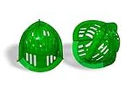 AquaLogix Low Resistance Aquatic Bell Set - Green | Aquatic Dumbbells | Quick Start Guide | Water Weights | Therapy, Cardio & Muscle Toning | Durable Polycarbonate | Pair (LRPCBELL)