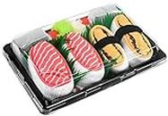 Rainbow Socks - Men's Women's - Sushi Socks Box Salmon Tamago - 2 Pairs size L