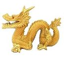 Daruh Craft Feng Shui Resin Dragon Statue for Luck & Success Ornaments Home Office Decor Figurine Collectible Ideal for Attracting Wealth for Home office Décor Altar Bookshelf Desktop Brings Good Luck