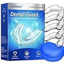 Visismile Mouth Guard for Clenching Teeth at Night, Dental Night Guards for Teeth Grinding, Professional Mouth Guard for Grinding Teeth, Stops Bruxism, 2 Sizes Pack of 4 with Hygiene Case