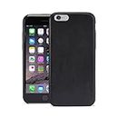 Pipetto iPhone 6 / iPhone 6S Case Snap Cover - Black Luxe Vegan Leather (Compatible with iPhone 6, iPhone 6S)