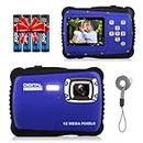 Kids Digital Camera-12 MP Children's Camera IP54 Rainproof Compact Video Camera with Flash,8X Digital Zoom, Point and Shoot Cameras for 3-14 Year Old Teen Boys Girls Christmas Birthday Gifts
