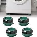 Gitesh Washing Machine Pads - Shock and Noise Cancelling Washing Machine Support, Noise Reducing Anti Slip Anti Vibration Washing Machine Feet Pads, Anti-Walk Dryer Washer Vibration Pads 4 PCS (Green)