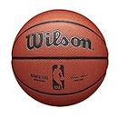 Wilson Pallone da Basket NBA AUTHENTIC INDOOR OUTDOOR BSKT SZ7, Utilizzo Indoor/Outdoor, Pelle Composita, Misura 7, Marrone