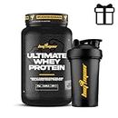 Pack BigMan Ultimate Whey Protein 1 kg + Shaker de REGALO | Aumenta el crecimiento muscular | Entrenamientos intensos | Máxima asimilación (Choco Blanco)