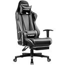 GTRACING GT002 Gaming Chair with footrest, Grey