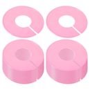 30pcs Clothes Dividers, Clothing Rack Size Dividers Round Separator, Pink