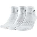Nike Men's Cushion Quarter Socks (Pack of 3),White (Black / White),5-8 UK(38-42 EU)