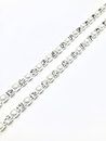 World of Sparkles 1 Meter 3A AAA Sparkling Crystal Rhinestones Diamante Diamonds Chain Trim Gem Sew Glue Stitch On for Arts & Craft, Tapestry DIY Jewellery Party Event Cake Decoration, SS28 6mm