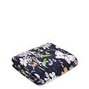 Vera Bradley Women's Packable Fleece Blanket, Bloom Boom Navy, One Size