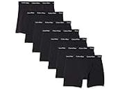 Calvin Klein Men's Cotton Stretch Megapack Boxer Briefs, Black (7 Pack), S