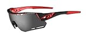 TIFOSI Unisex Adult Alliant Interchangeable Lens Sunglasses - Black/Red, One Size
