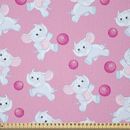 East Urban Home Ambesonne Animal Fabric By The Yard, Girls Design Pattern w/ Happy Baby Animals Joyful Fun Playing Dots, Square | 36 W in | Wayfair