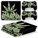 Vinyl Skin Sticker for Playstation 4 Pro, Weeds PS4 Pro Console and Controllers Skins Vinyl Sticker Decal Cover