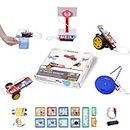 Havi Elements - DIY Robotics Starter Kit || Robotics Kit with Snap-fit Electronic Circuits and Sensors, 46+ Parts || 93+ STEM + Arts Robotic Projects || Compatible with Arduino || Best Educational Birthday Gift for Boys, Girls, Children, Kids of Age 8+