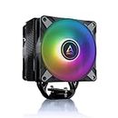 ARCTIC Freezer 36 A-RGB - Single-Tower CPU Cooler with Push-Pull, Two Pressure-optimised 120 mm P Fans, Fluid Dynamic Bearing, 200–2000 RPM, 4 Heatpipes, incl. MX-6 Thermal Compound - Black