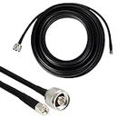 Mountanya LMR400 N Male to SMA Male Conector Low Loss Coaxial Cable for 4G LTE, 5G, WiFi Wireless, GPS, GSM Landline Phone Network - 5 Meter