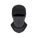 ZBGUN 1 PC Motorcycle Winter Fleece Thermal Mask, Outdoor Windproof Breathable Cover for Cycling Skiing Mountaineering, Unisex Face and Head Protection Device, Universal Cold Weather Gear (Black)