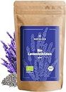Bio Lavendelblüten 100g - Lavendel getrocknet - ganze Blüten für Lavendeltee, Lavendelsäckchen, Duftsäckchen oder Speisen - 100% rein - geprüft abgefüllt in Deutschland | Lavendelblüten getrocknet
