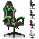 Bigzzia - Gaming Stuhl Ergonomisch - Gamer Stühle mit Lendenkissen + Kopfstütze Gaming Chair