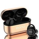 Eono Kabellose-Bluetooth-Kopfhörer-Eonobuds3-drahtlose Sport-Kopfhörer-In-Ear Ohrhörer mit Ohrhaken,klarem Klang,IPX7 Wasserdicht,Touch-Bedienung,USB-C-Ladung(Gold)