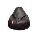 LAZYBAG Bean Bag Chair, Furniture for Kids. XXXXL Bean Bag Cover, Playing Video Games or Relaxing, for classrooms, daycares, Libraries or Work from Home (Brown - 4XL Size)