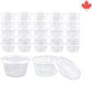 40 Multipurpose Plastic Containers with Lids for Slime, Crafts, Nails, Toys