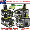 2X 18V 12Ah P108 Lithium Genuine Battery For RYOBI ONE+ PLUS P107 6Ah / Charger