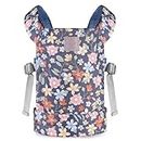 GAGAKU Kids Baby Carrier for Dolls American Girl Bitty Realistic Baby Dolls Stuffed Animal Carrier - Blue Flowers
