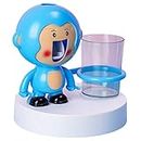 liquan 3 In 1 Automatic Toothpaste Dispenser Cute Squeezers Cup Holder Toothbrush Holder Wall for Kids Bathroom Accessories Set