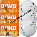 Top Flite BOMB Long Drive White Golf Balls 24/48/72 Pack FREE Shipping