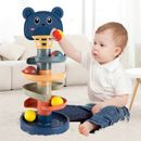 Juegos educativos para bebés Montessori de juguete con bola rodante torre Montessori para bebés