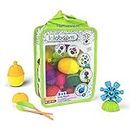 Lalaboom - Preschool Educational Beads - Montessori Shapes and Colors Construction Game and Learning Toy for Babies and Children from 10 Months to 4 Years Old - BL230, 28 Pieces
