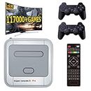 Kinhank Retro Game Console 256GB, Super Console X PRO Built in 117,000+ Games Video Game Console for 4K TV Support HDMI Output, with 2 Gamepads Support 5 Players