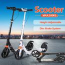 Upgrade Disc Brake Folding Scooter Big Wheel Dual Commuter Adult Kids Gift