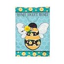 Evergreen Flag Home Sweet Home Bee Spring Garden Flags 12x18 double sided | Small Garden Flags For Outside | Welcome Spring Flag Décor for Yards and Gardens