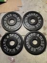 10LB X 4 OLYMPIC WEIGHTS ROGUE FITNESS STANDARD CHANGE PLATES 40LBS TOTAL