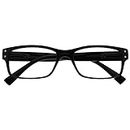 The Reading Glasses Company Mens Black Large Designer Style Readers Spring Hinges R11-1 +1.00