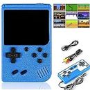 Retro Handheld Game Console, Portable Retro Video Game with 500 Classic FC Games, 3.0 Inch Screen Shell-Handheld Video Games Support TV Connection & Two Players for Kids Adults (Blue)