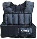 Kobo CTA-18 5 Kg Adjustable Weighted Vest Running Gym for Fitness Workouts/Taining Gym Vest (Imported), 5 kg (Black)