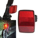 Bicycle Lights Handlebar Mount Safe Accessories Front Rear Red Bike Reflectors