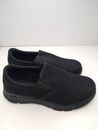 Skechers Dual-Lite Memory Form Wide Fit Men's Slip-On Shoes Size 9 Black 51361EW
