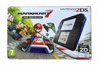 NINTENDO 2DS CONSOLE MARIO KART 7 PRE INSTALLED + STYLUS + OFFICIAL WALL CHARGER